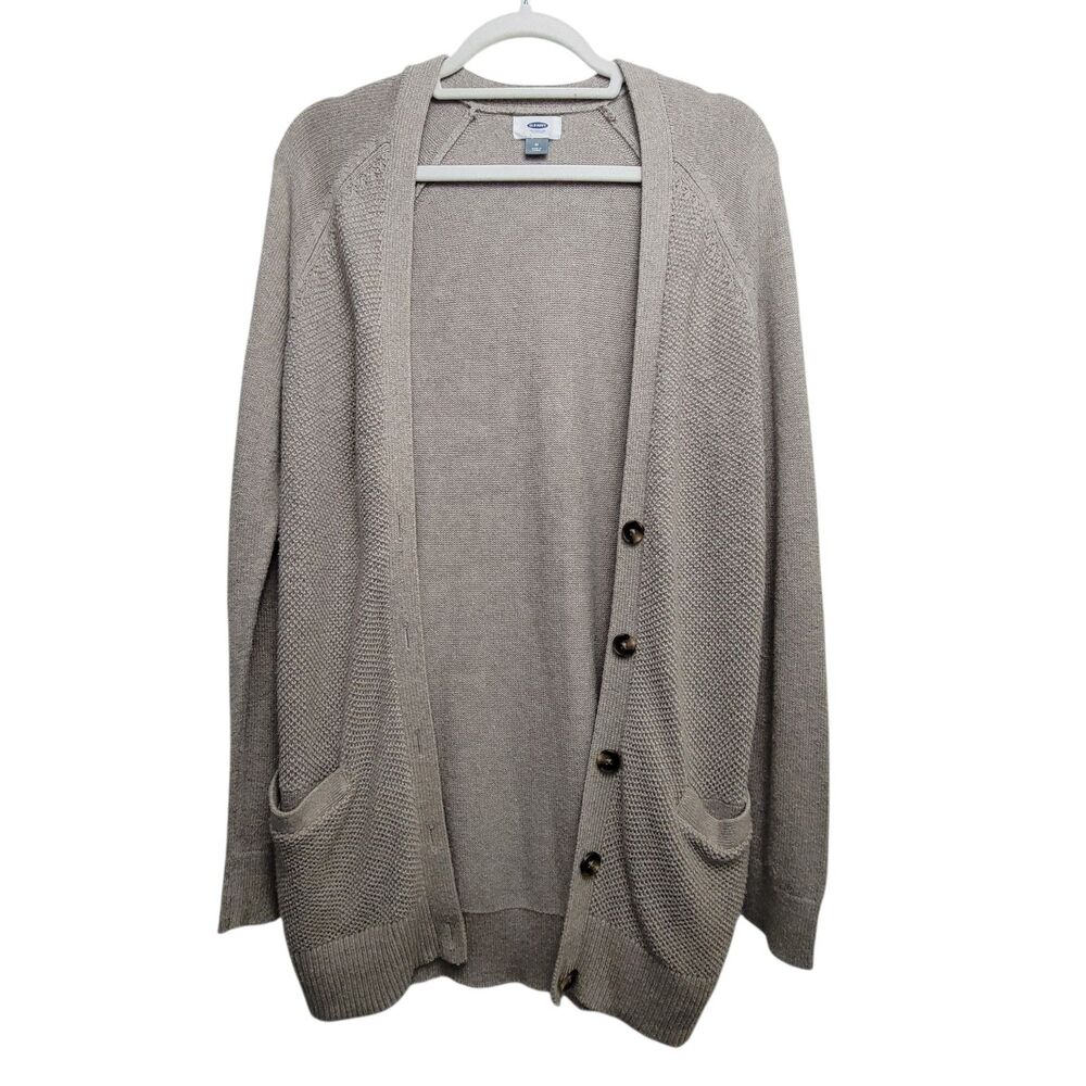 Old Navy Tan/Brown Button Front Cardigan Size Medium